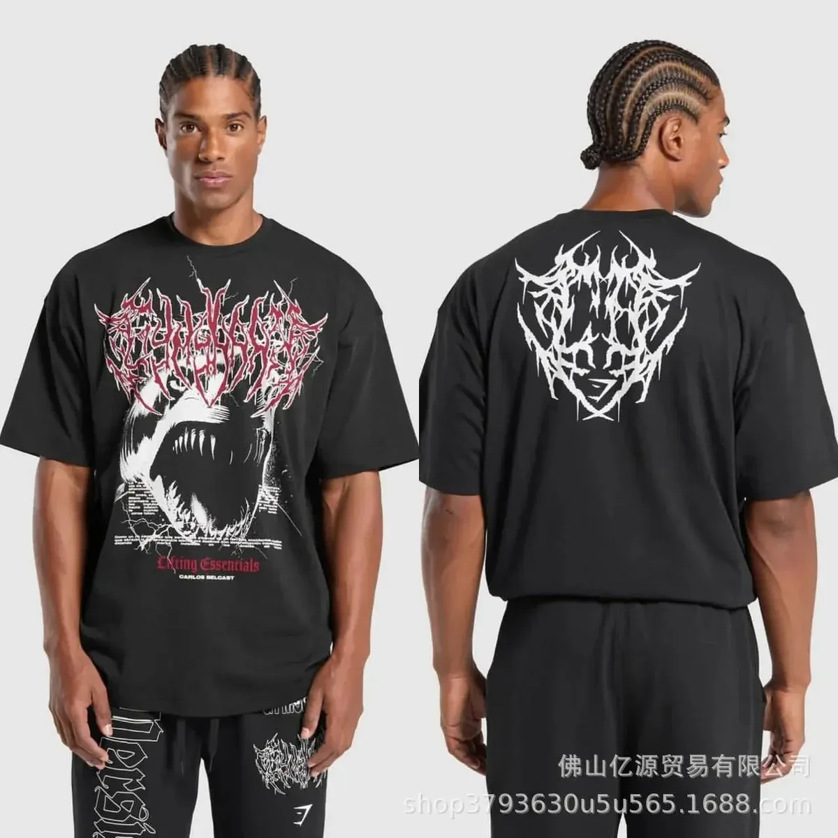 Other Black Living Essentials Graphic T-Shirt Black - 1
