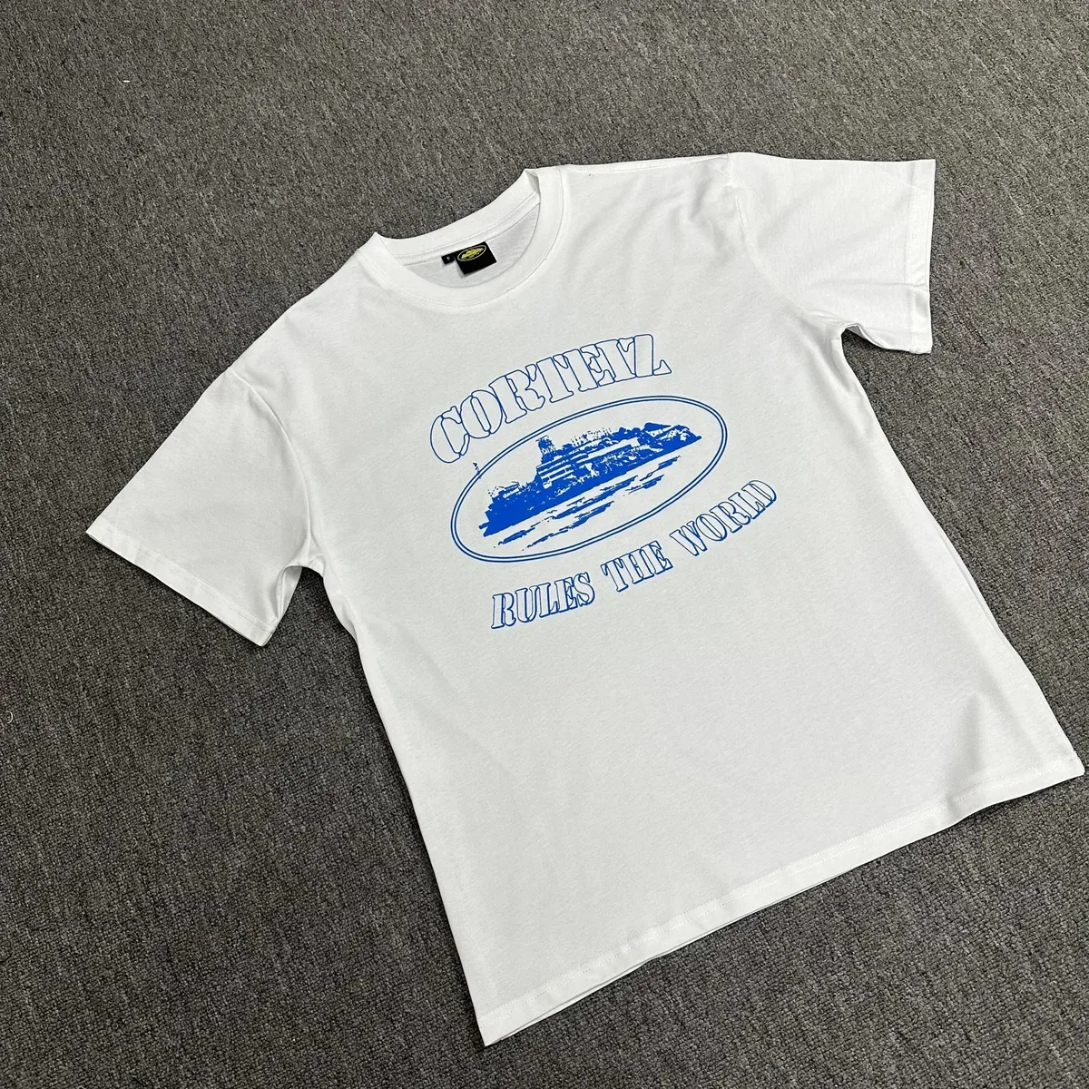 Corteiz Cortez 7 Rules the World White T-Shirt White - 1