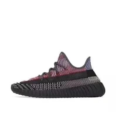 Adidas Adidas Yeezy 350 V2 Black Red Angel Sneakers Black - 1