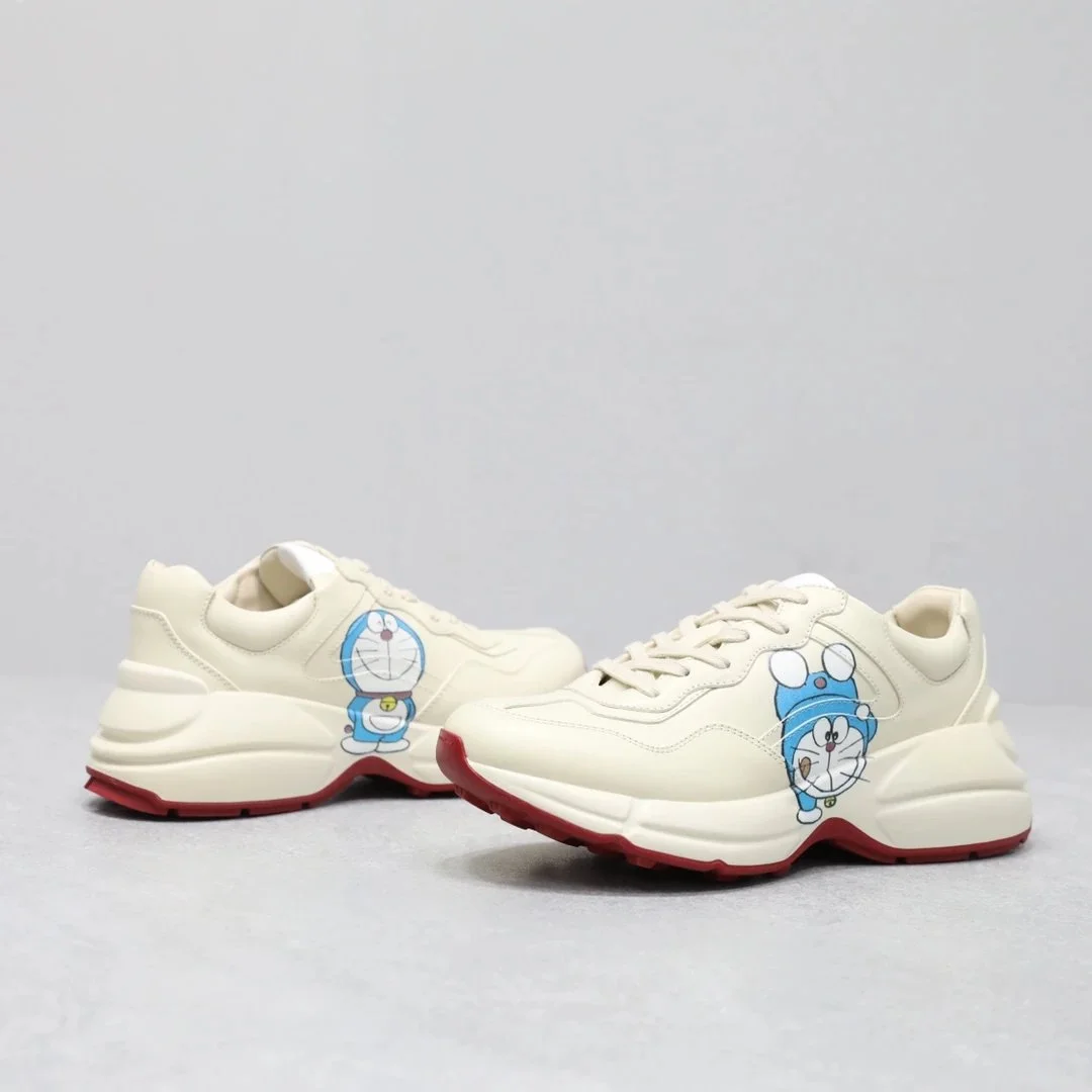 Gucci Gucci Rhyton Doraemon White Sneakers White - 1