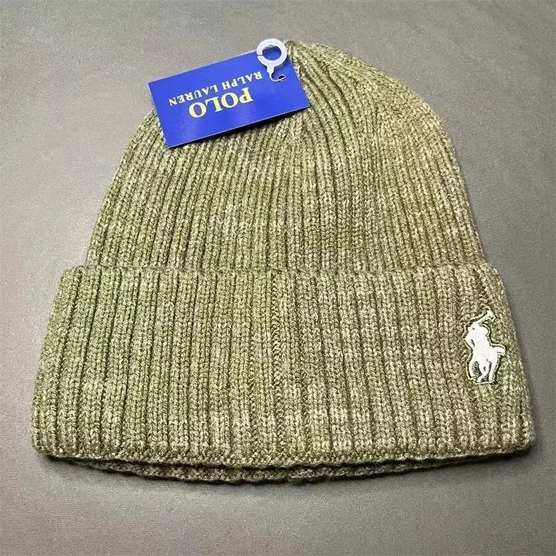 Polo Ralph Lauren Polo Ralph Lauren Pony Beanie Olive Green Headwear Green - 1