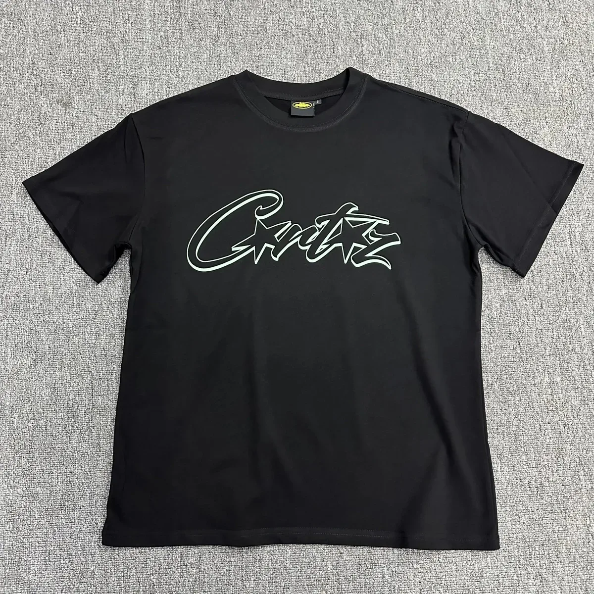 Corteiz Cratez 29 Black/Green Logo T-Shirt Black - 1