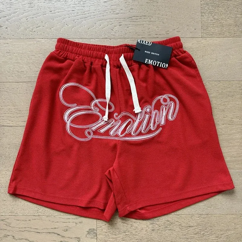 Other Mixed Emotion Red 'Emotion' Printed Shorts Red - 1