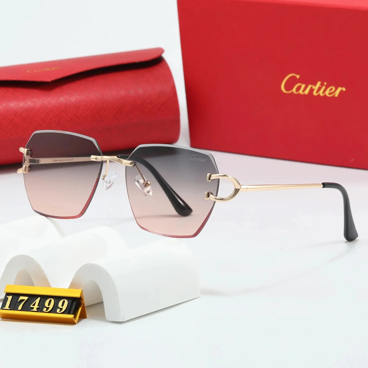 Cartier Cartier Gold Gradient Sunglasses Gold - 1