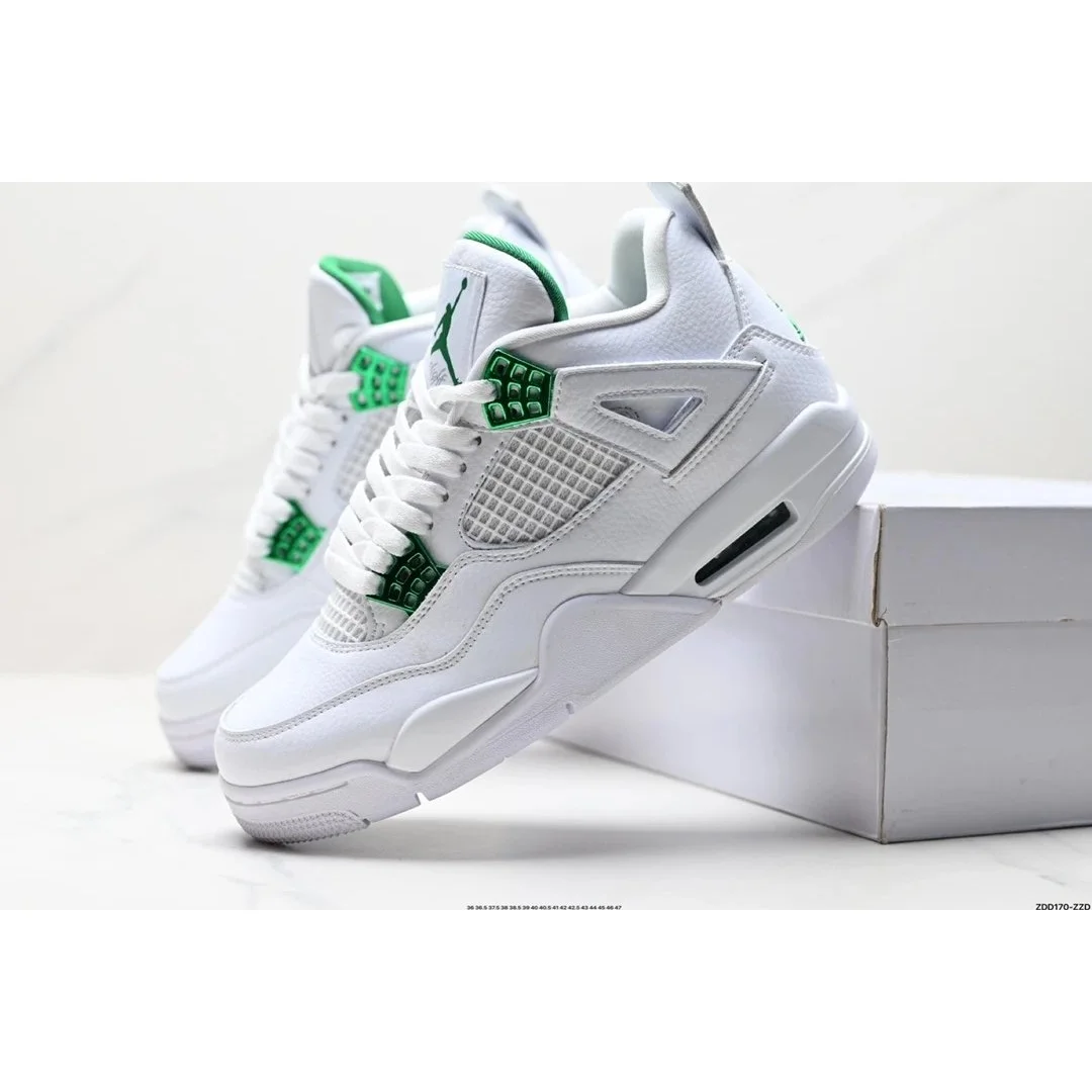 Jordan Jordan Air Jordan 4 White/University Green Sneakers White