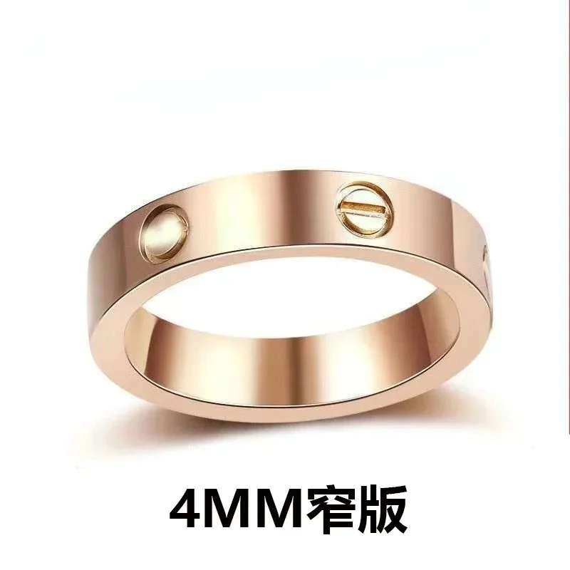 Cartier Cartier Love 4MM Narrow Rose Gold Ring Gold - 1