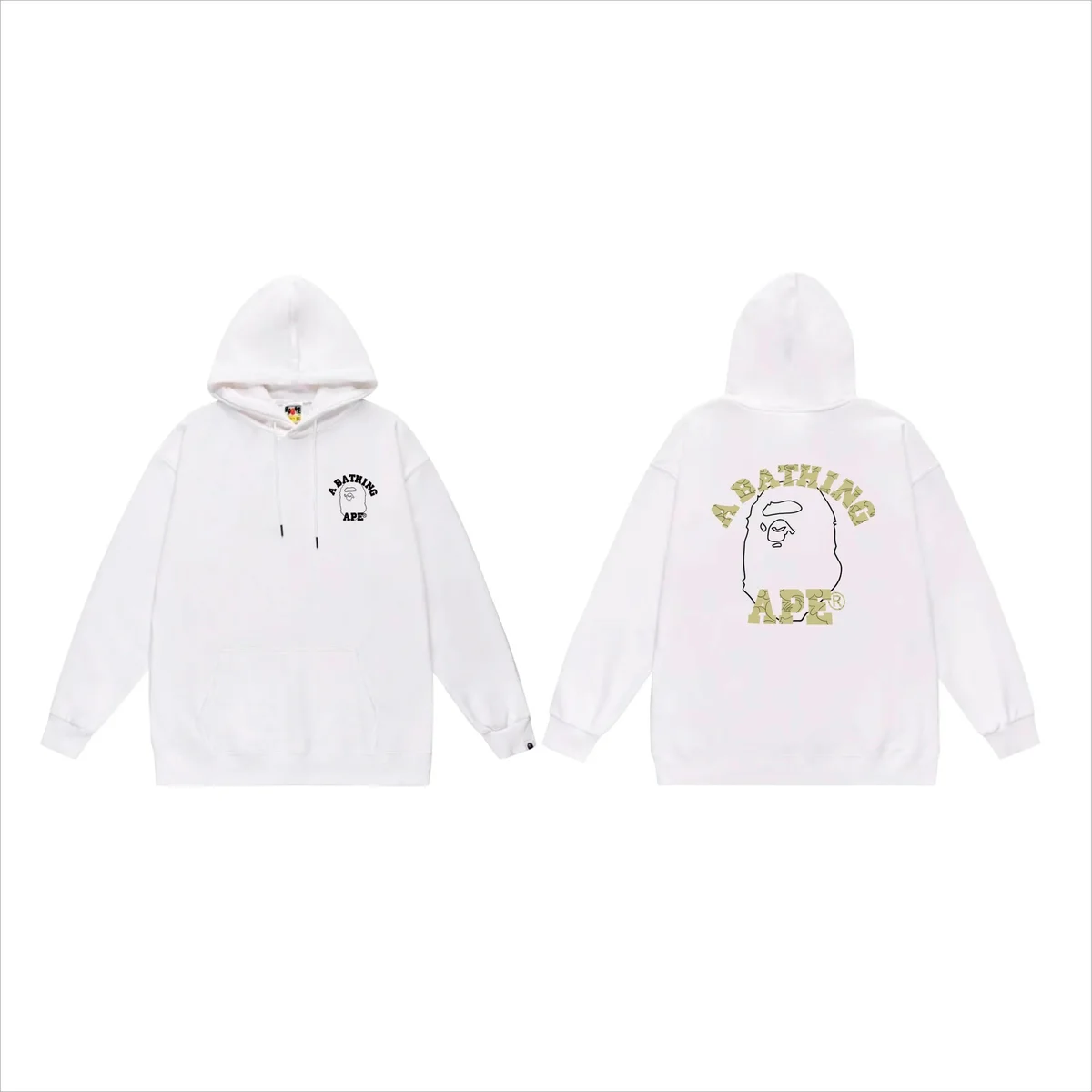 A Bathing Ape A Bathing Ape BAPE STA White Hoodie White - 1