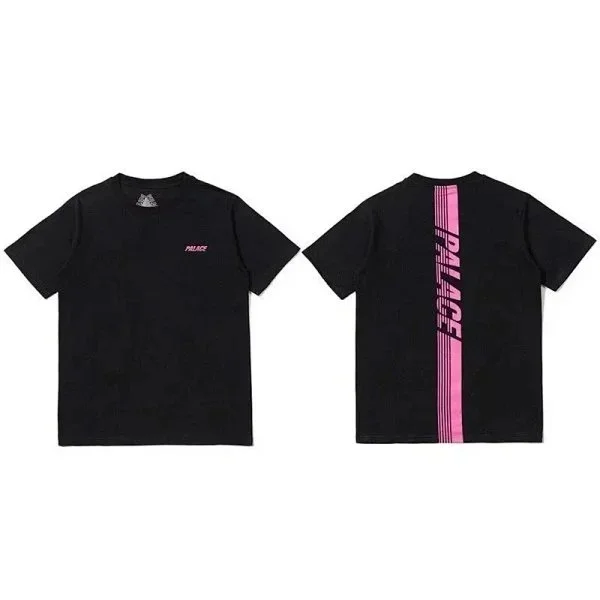 Palace Palace Black with Pink Stripe T-Shirt Black - 1
