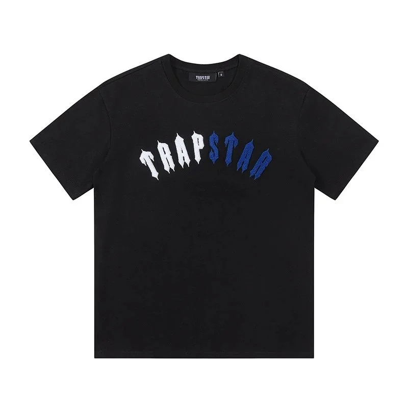 Trapstar Trapstar Black 'TRAPSTAR' Embroidered T-Shirt Black - 1