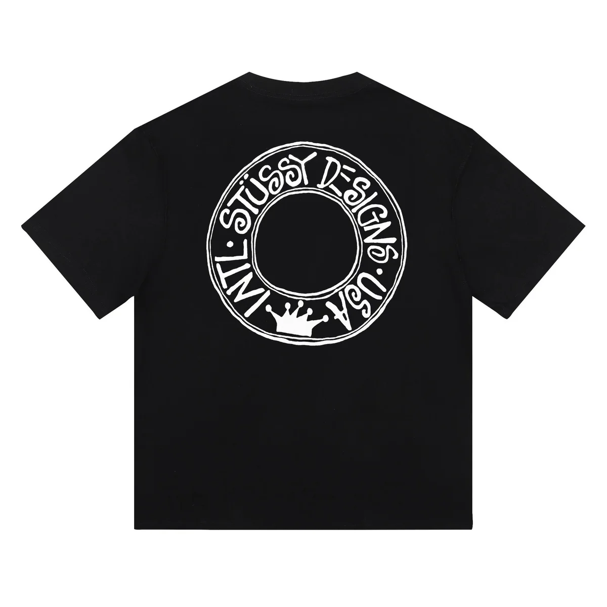 Stussy Stussy Basic Logo Black T-Shirt Black - 1