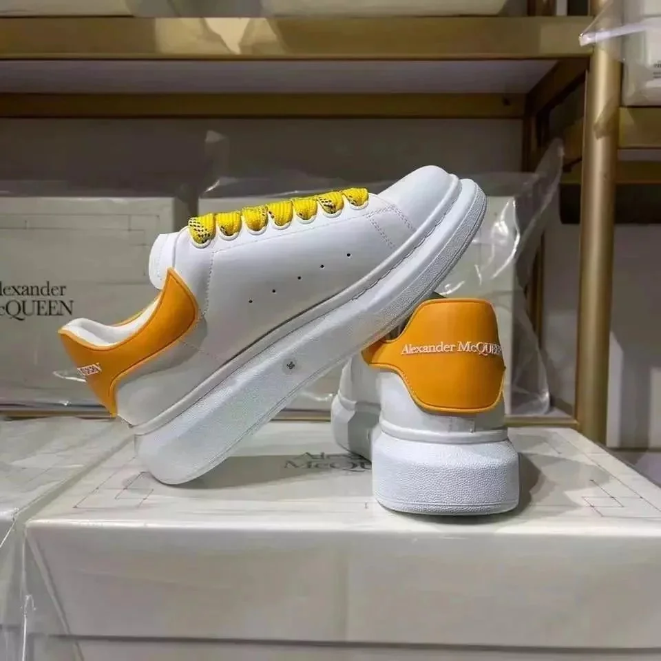 Alexander McQueen Alexander McQueen Oversized White & Yellow Sneakers White - 1