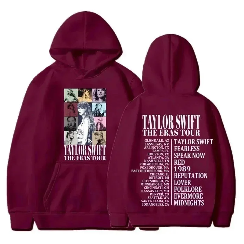 Other Taylor Swift The Eras Tour Hoodie Red Red - 1