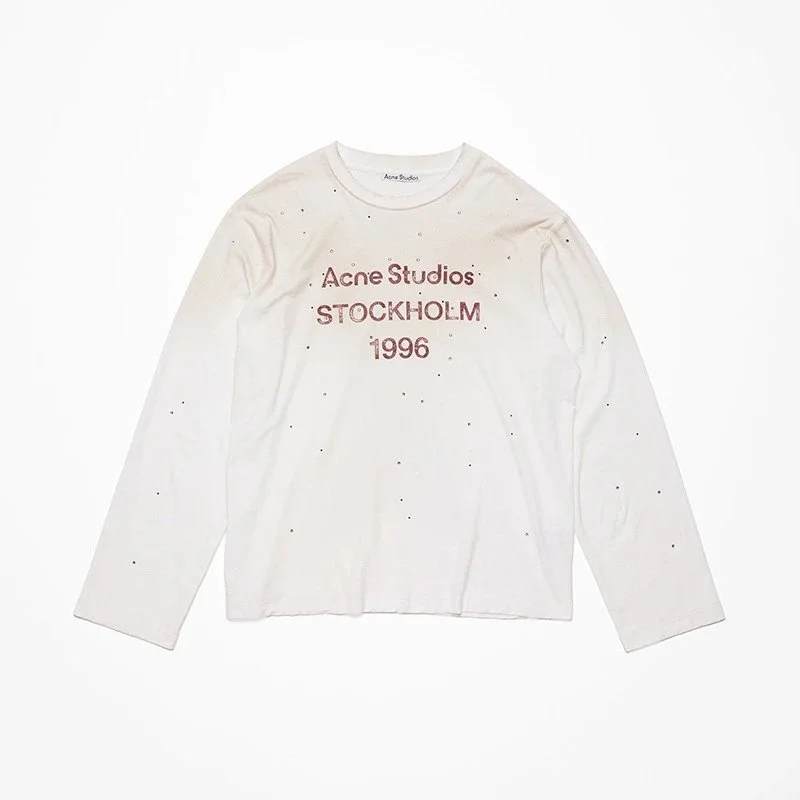 Acne Studios Acne Studios Stockholm 1996 White Long Sleeve T-Shirt White - 1