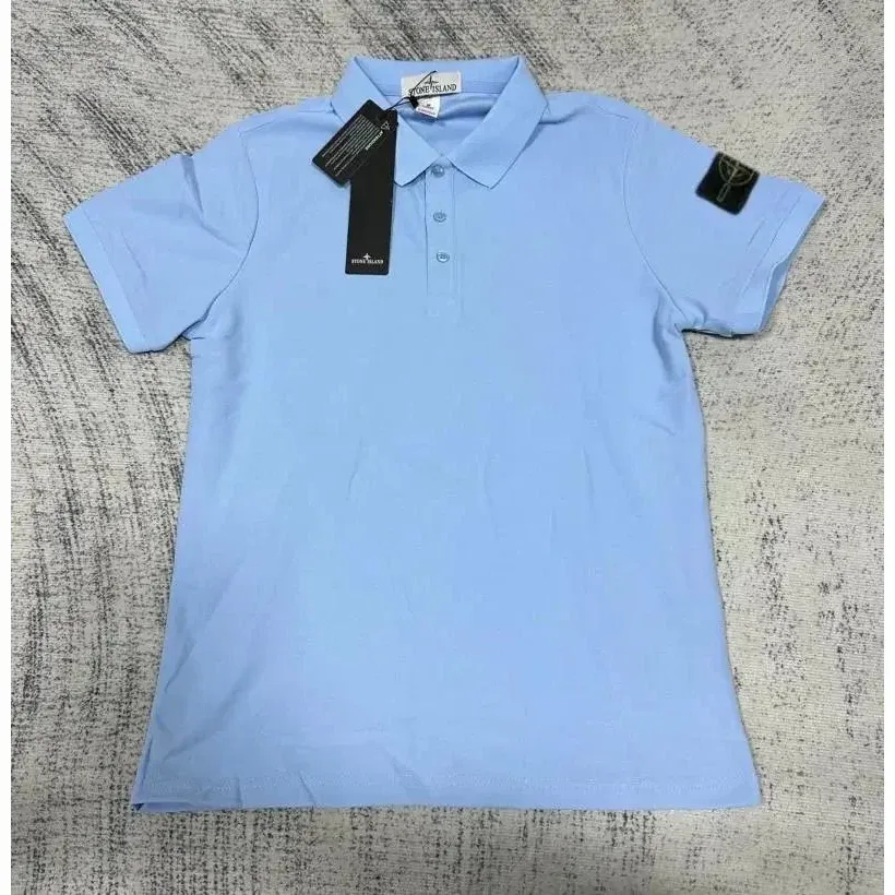 Stone Island Stone Island Sky Blue Polo Shirt Blue