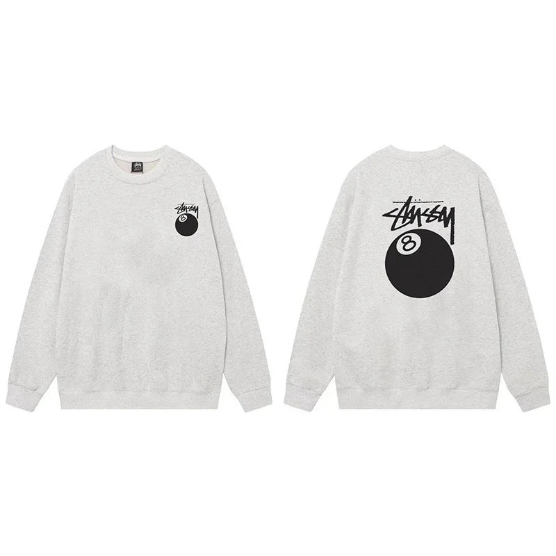 Stussy Stussy Stüssy 8-Ball Crewneck Sweatshirt Grey Grey - 1