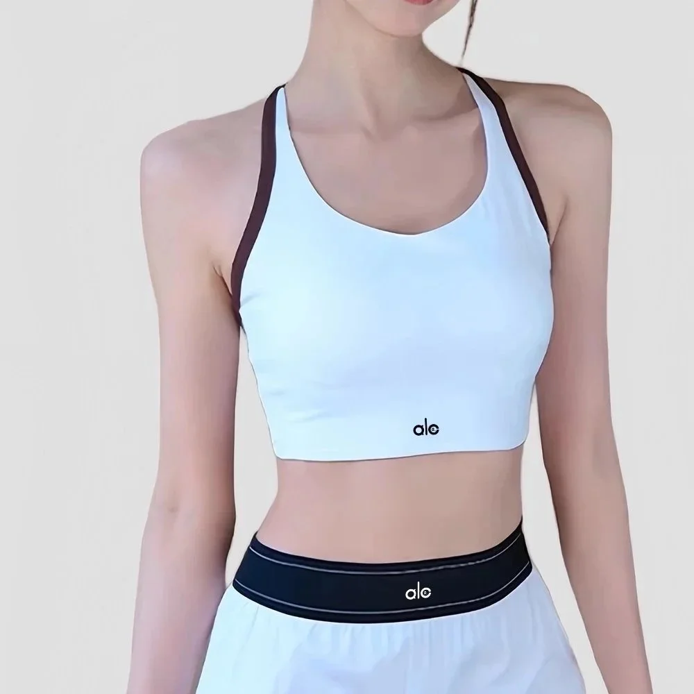 Other White ALC Sports Bra with Contrast Straps White - 1