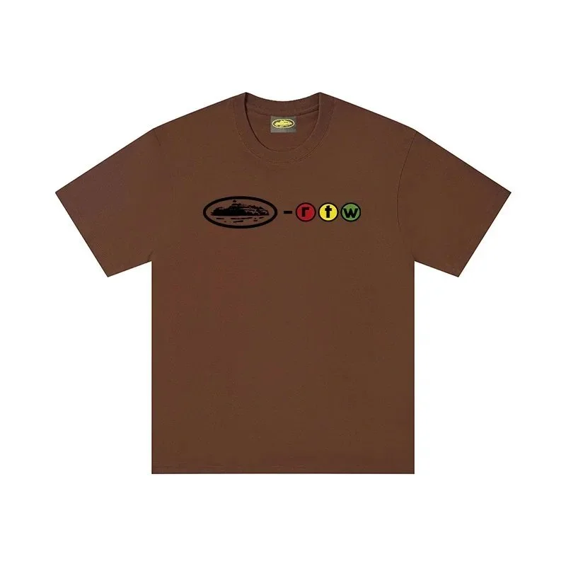 Other Brown RTW T-Shirt with Rasta-Inspired Graphic Brown - 1