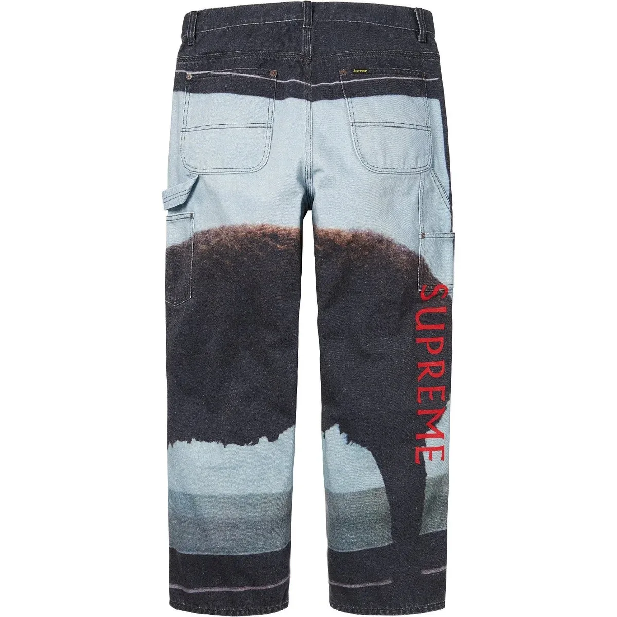 Supreme Supreme Sheep Print Black Denim Pants Black - 1