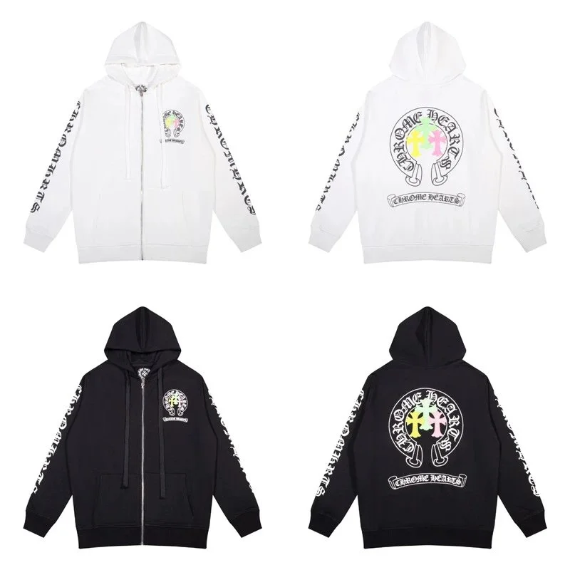 Chrome Hearts Chrome Hearts Zip-Up Hoodie Black BF5012 Black - 1