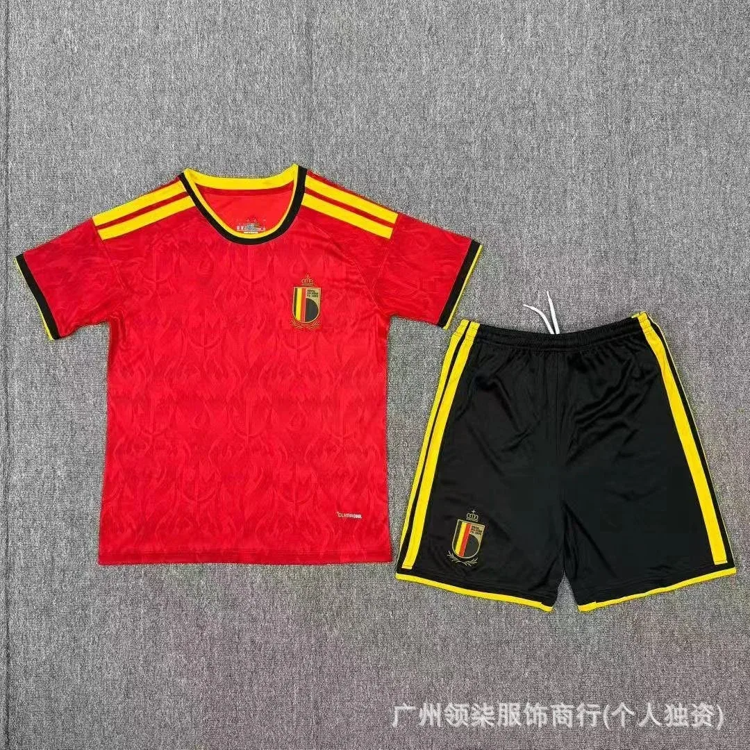 Adidas Adidas Classic Football Belgium Home Jersey Set Red/Black Red
