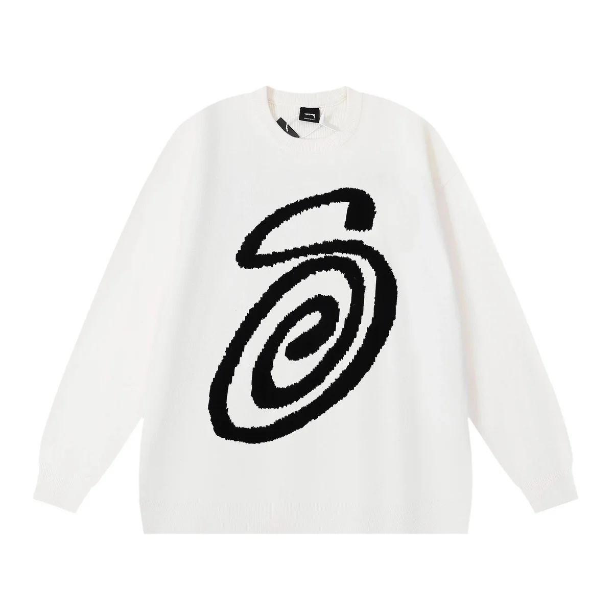 Stussy Stussy Basic Logo White/Black Sweater White