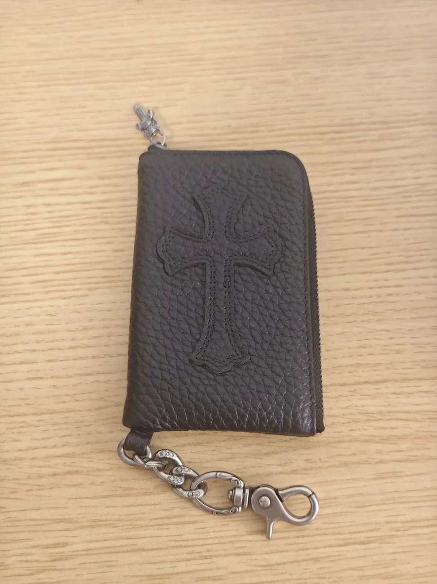 Chrome Hearts Chrome Hearts CH Cross Black Leather Wallet Black