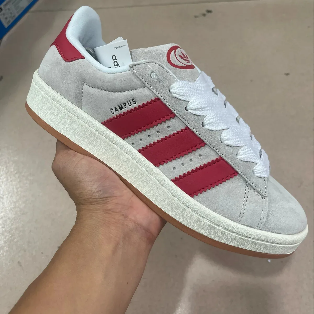 Adidas Adidas Campus Grey Red Sneakers Grey - 1