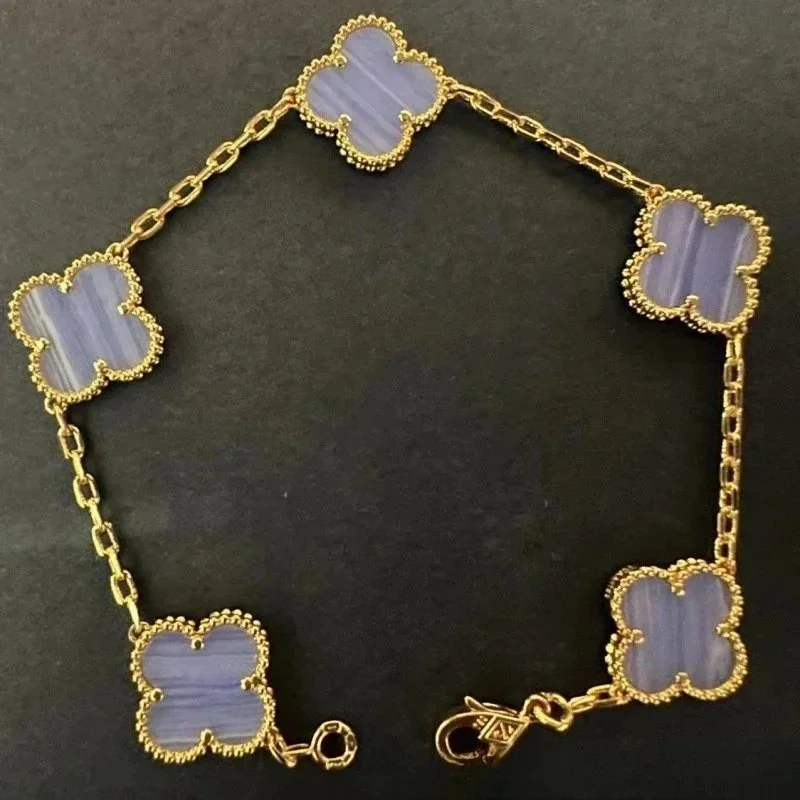 Van Cleef & Arpels Van Cleef & Arpels Alhambra Lavender Gold Necklace Purple