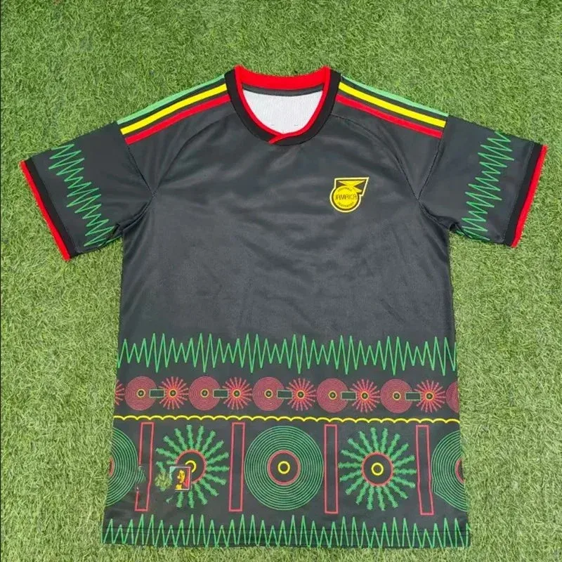 Other Unisex Soccer Jersey 2627牙买加客场 Jersey Black - 1
