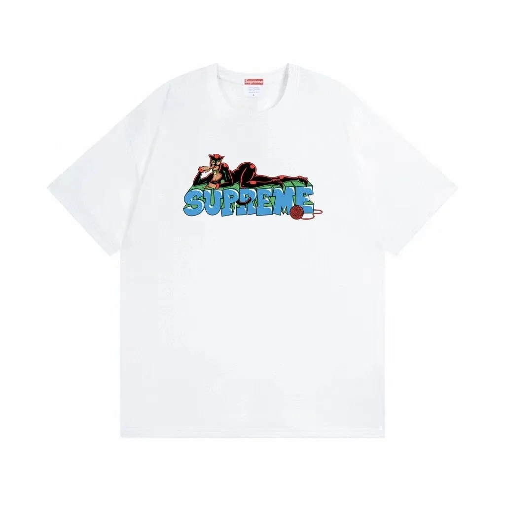 Supreme Supreme Cat Logo White T-Shirt White - 1