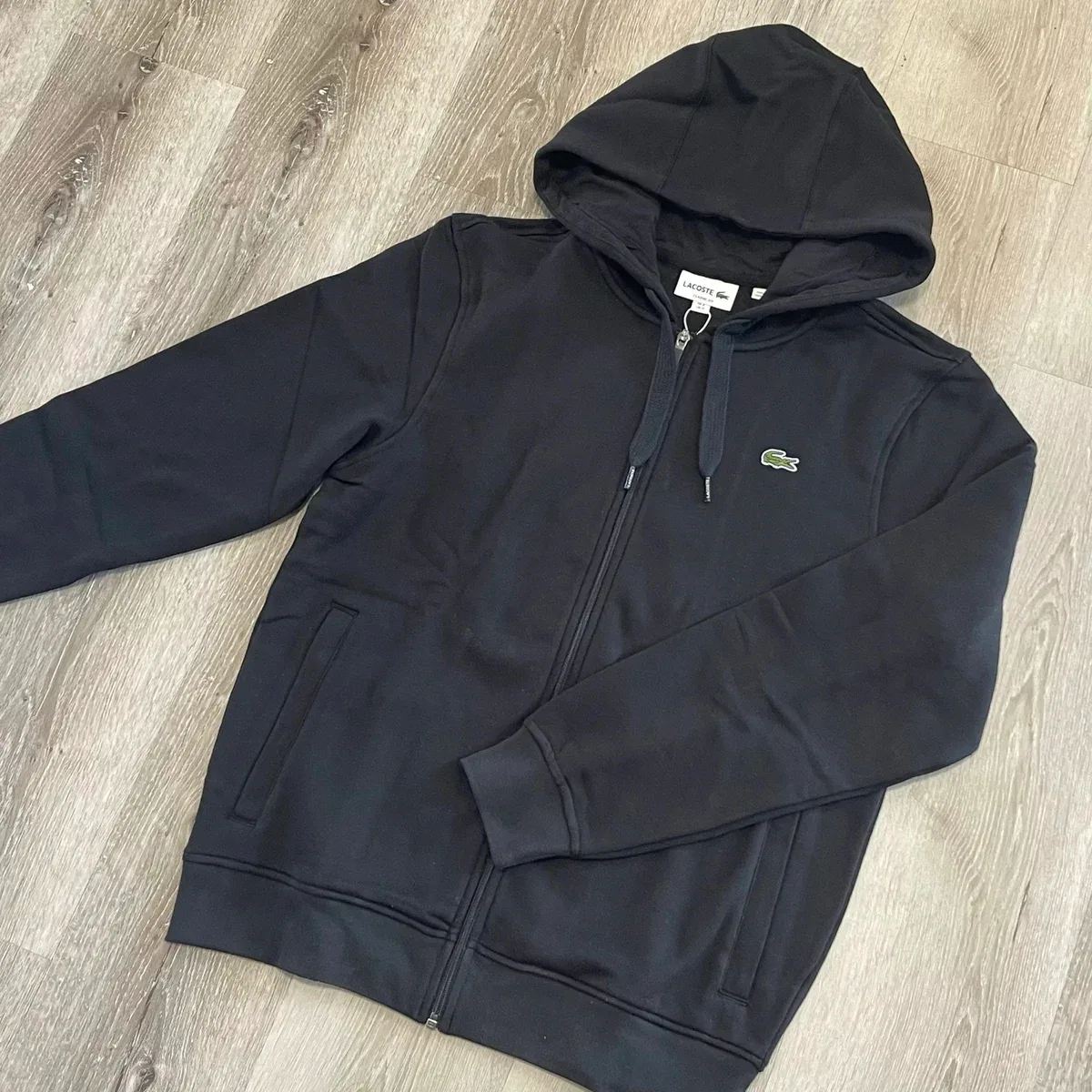 Lacoste Lacoste Black Zip-Up Hoodie Black - 1