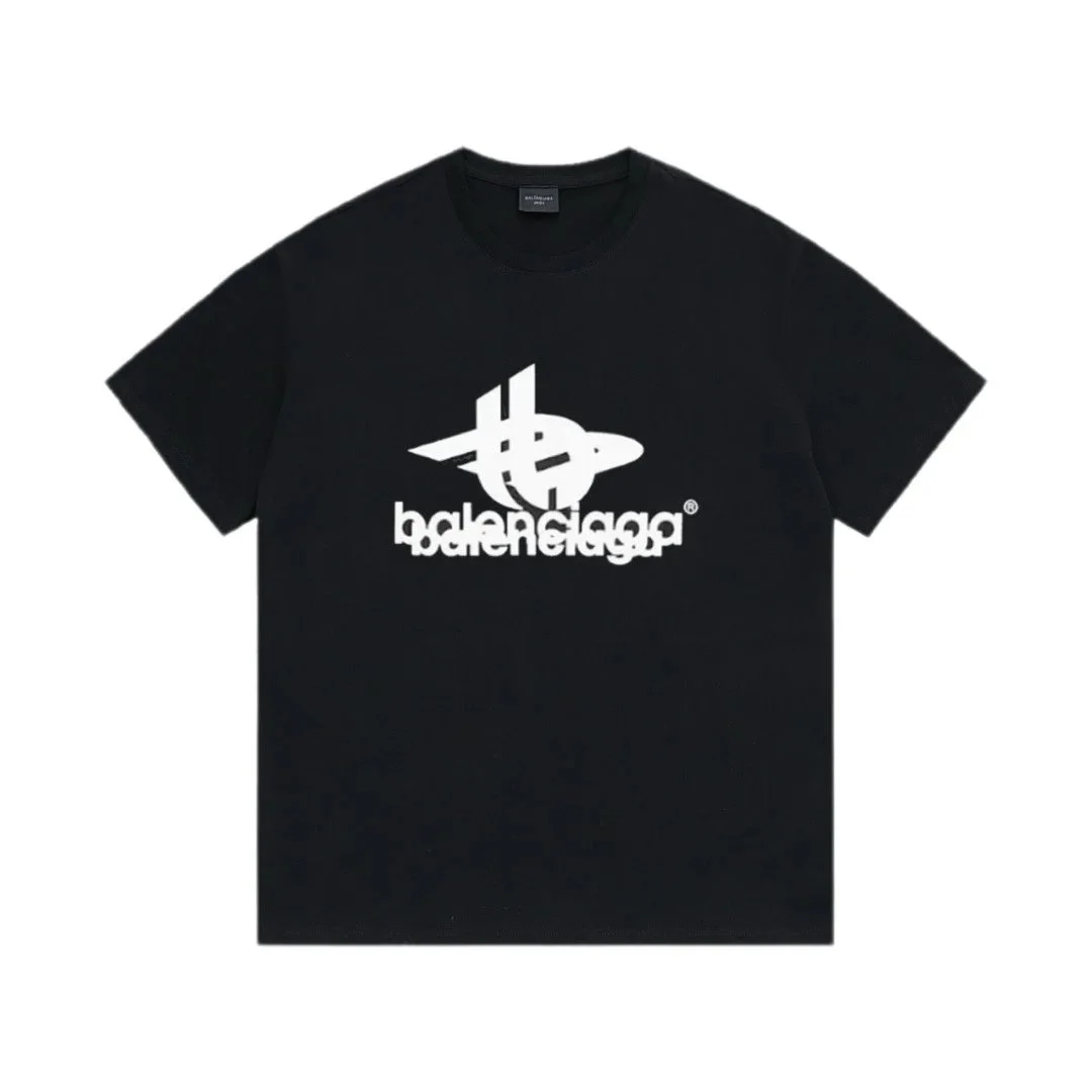 Balenciaga Balenciaga Triple Logo Black T-Shirt Black - 1