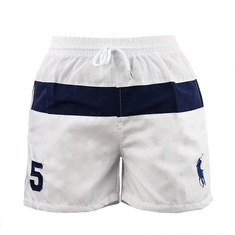 Polo Ralph Lauren Polo Ralph Lauren Big Pony White & Navy Shorts White - 1