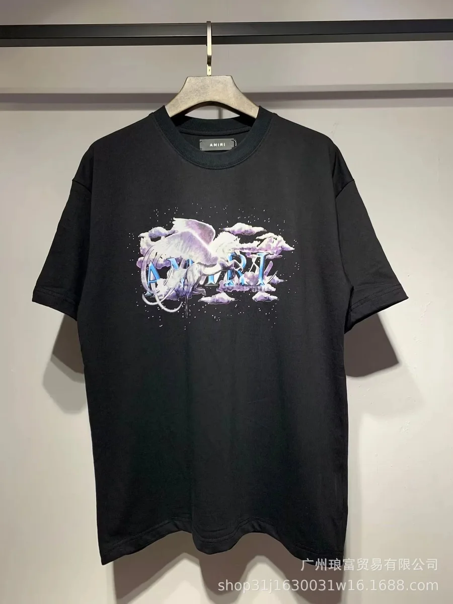 Amiri Amiri 660 Black Graphic T-Shirt Black - 1