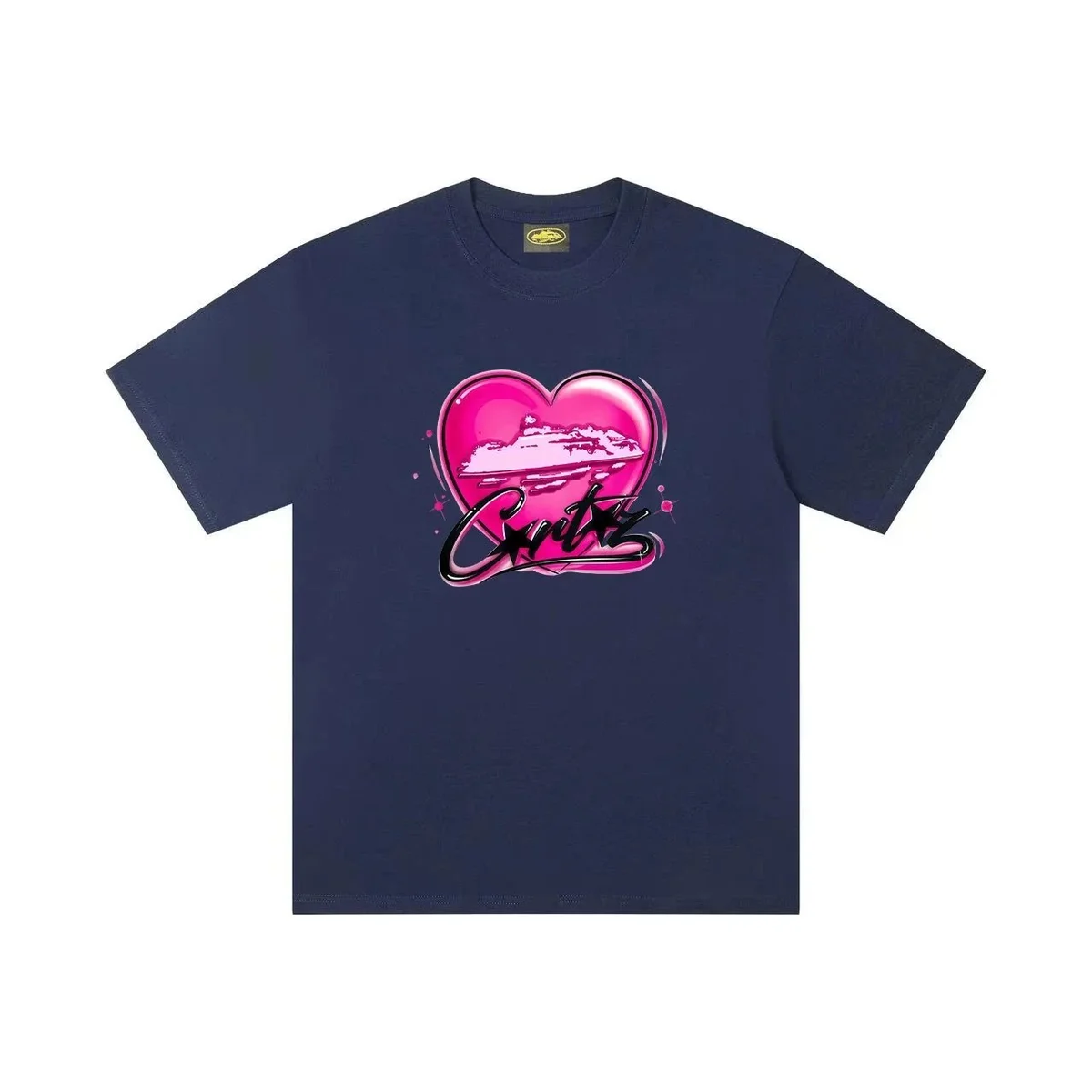 Other Navy Pink Heart Print T-Shirt Navy - 1