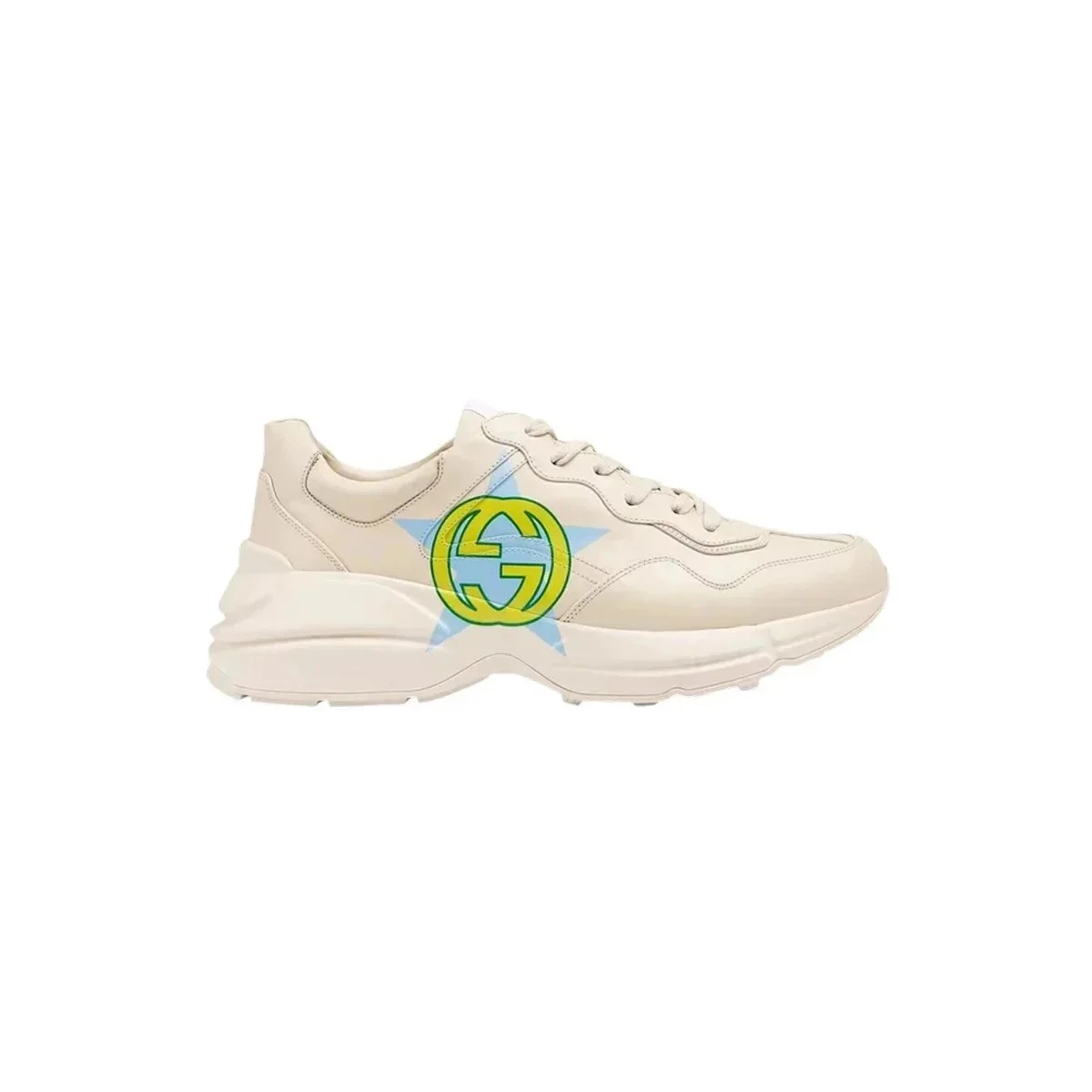 Gucci Gucci Rhyton Interlocking G Star Sneaker Cream