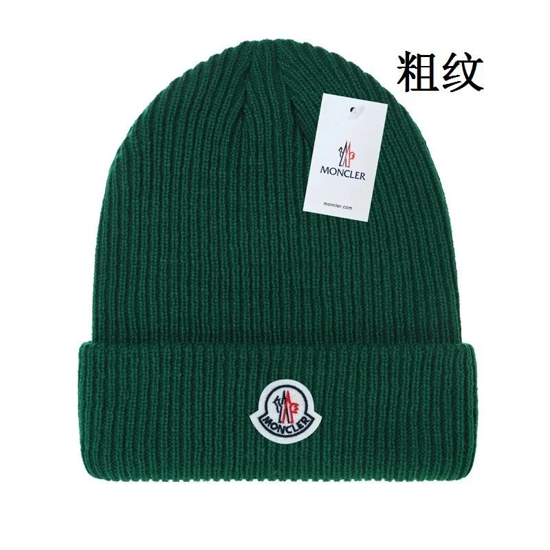 Moncler Moncler Forest Green Knit Beanie Green