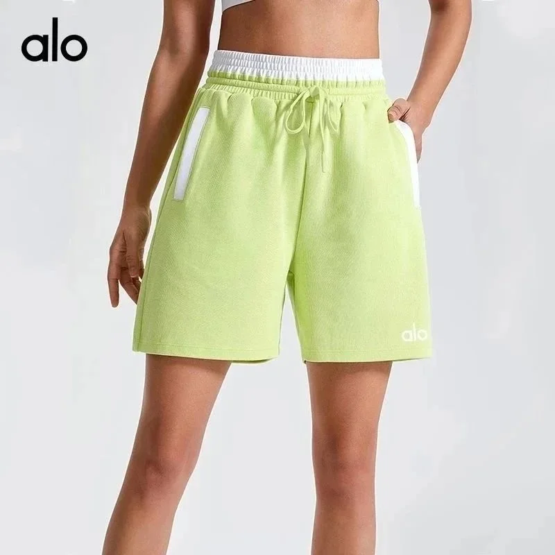 Alo Yoga Alo悦绿色运动短裤 Green - 1
