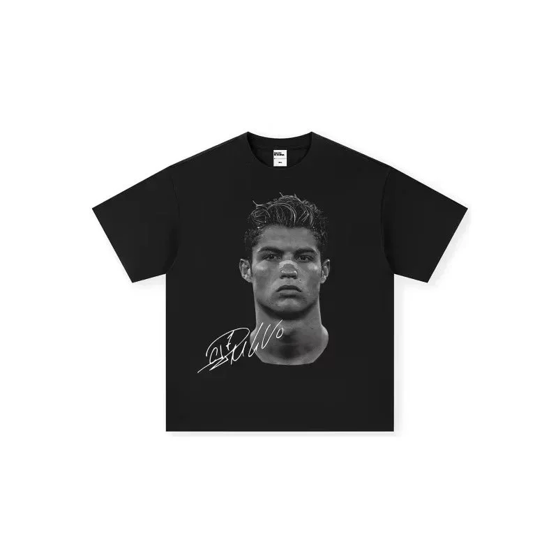 Other Black Ronaldo Graphic T-Shirt Black - 1