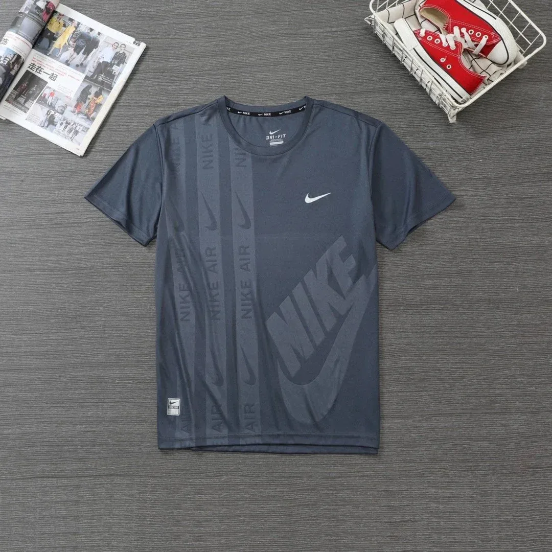 Nike Nike Dri-FIT Air Graphic T-Shirt Dark Grey Grey - 1