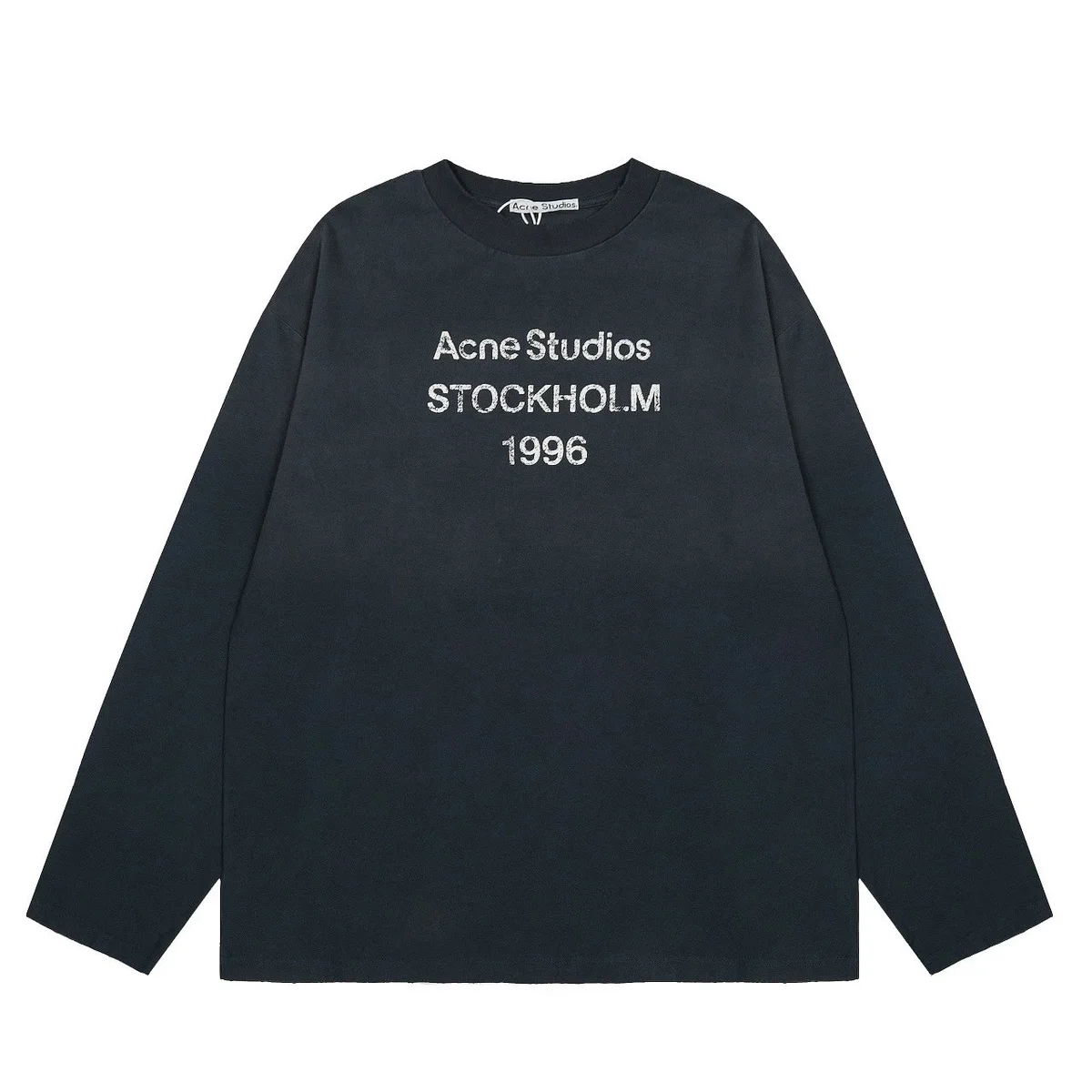 Acne Studios Acne Studios Stockholm 1996 Black Long Sleeve T-Shirt Black - 1