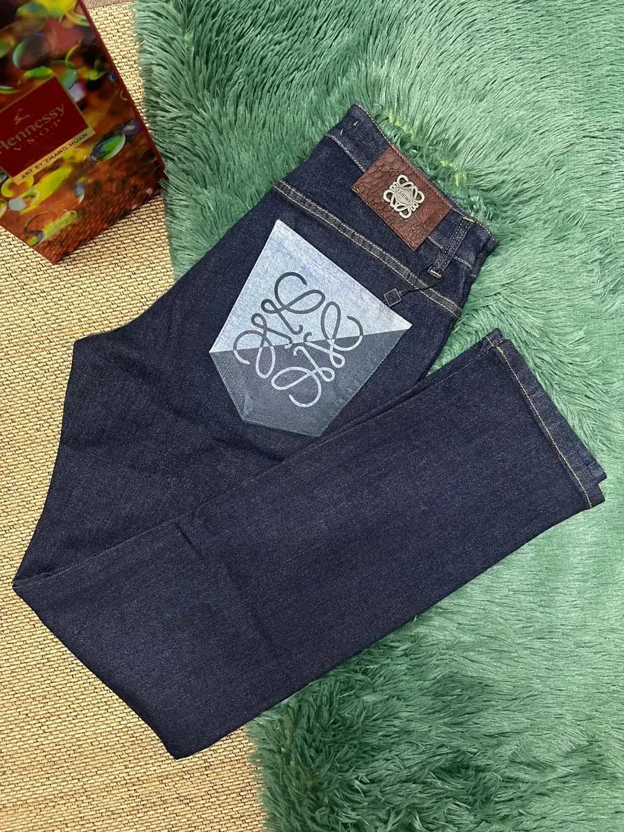 Loewe Loewe Anagram Dark Indigo Jeans Blue