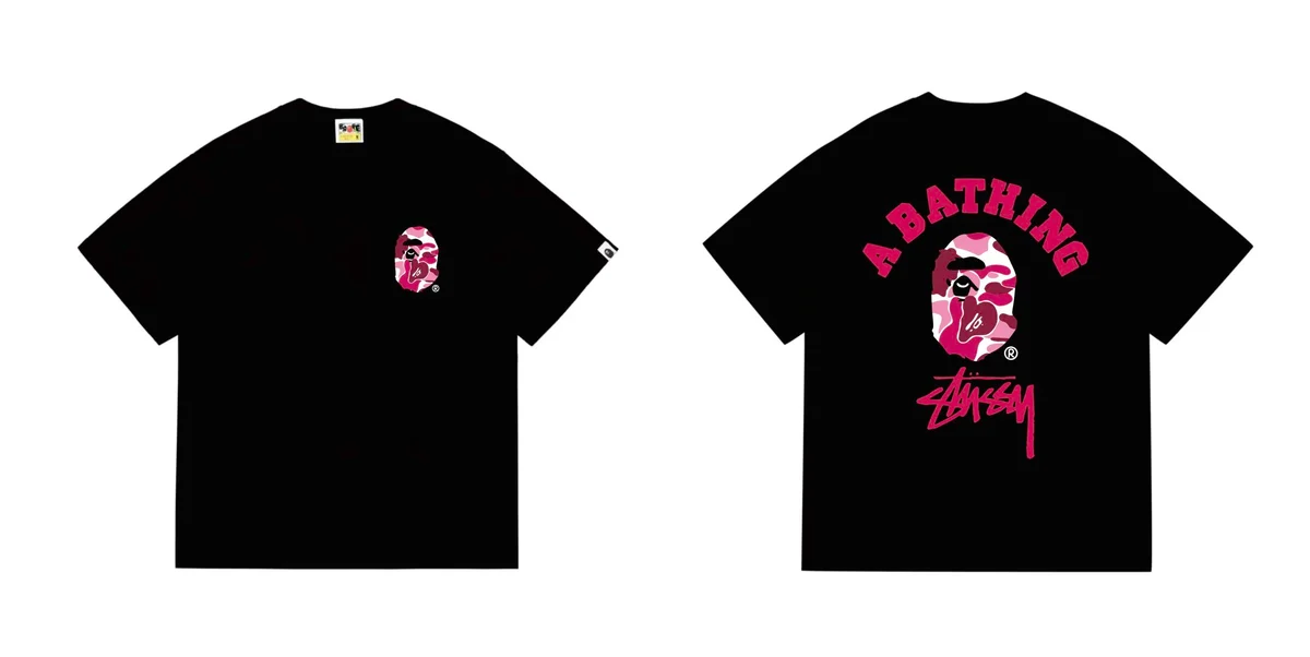 A Bathing Ape A Bathing Ape BAPE STA Black T-Shirt Black - 1