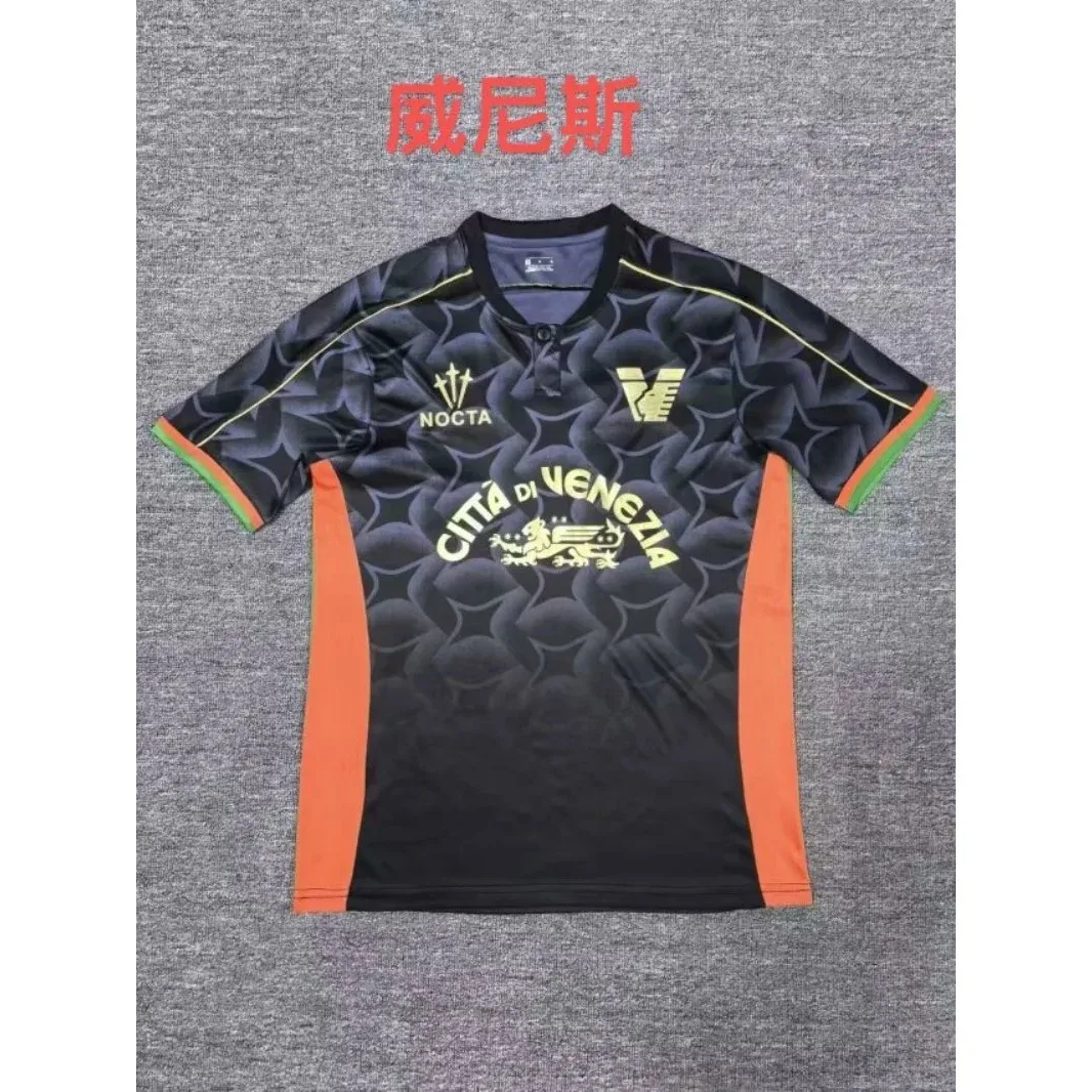 Nocta NOCTA Città di Venezia Black/Orange Polo Shirt Black - 1