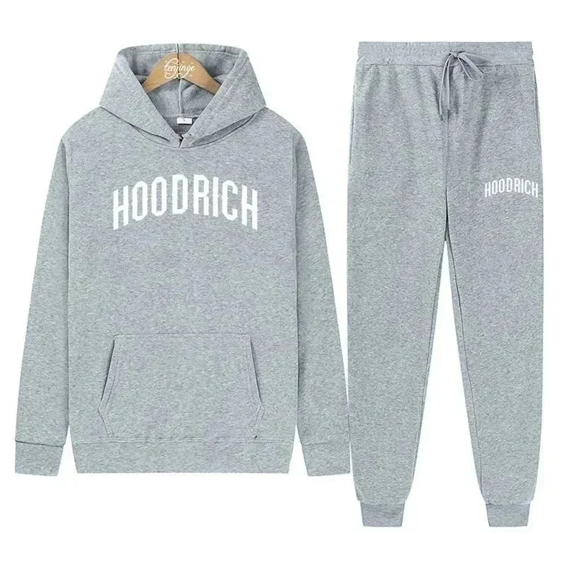 Other Hoodrich Grey Hoodie & Joggers Set Grey - 1