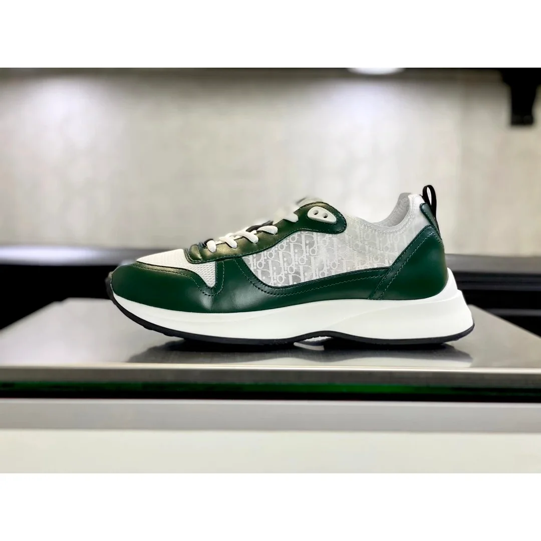 Dior Dior B30 Green White Oblique Sneakers Green