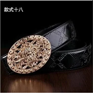 Other Black & Gold Dragon Buckle Belt Black - 1