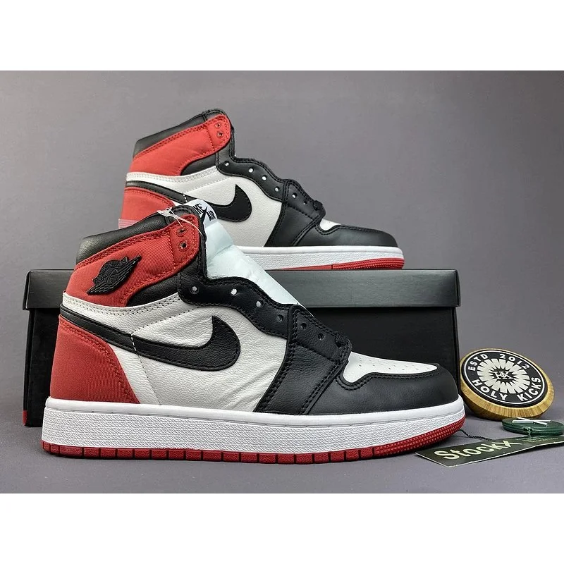 Nike Nike Air Jordan 1 Black/Red/White Sneakers Black - 1