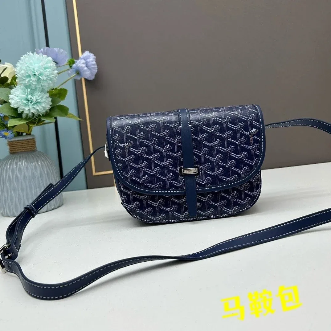 Goyard Goyard Monogram Crossbody Bag Navy Navy - 1