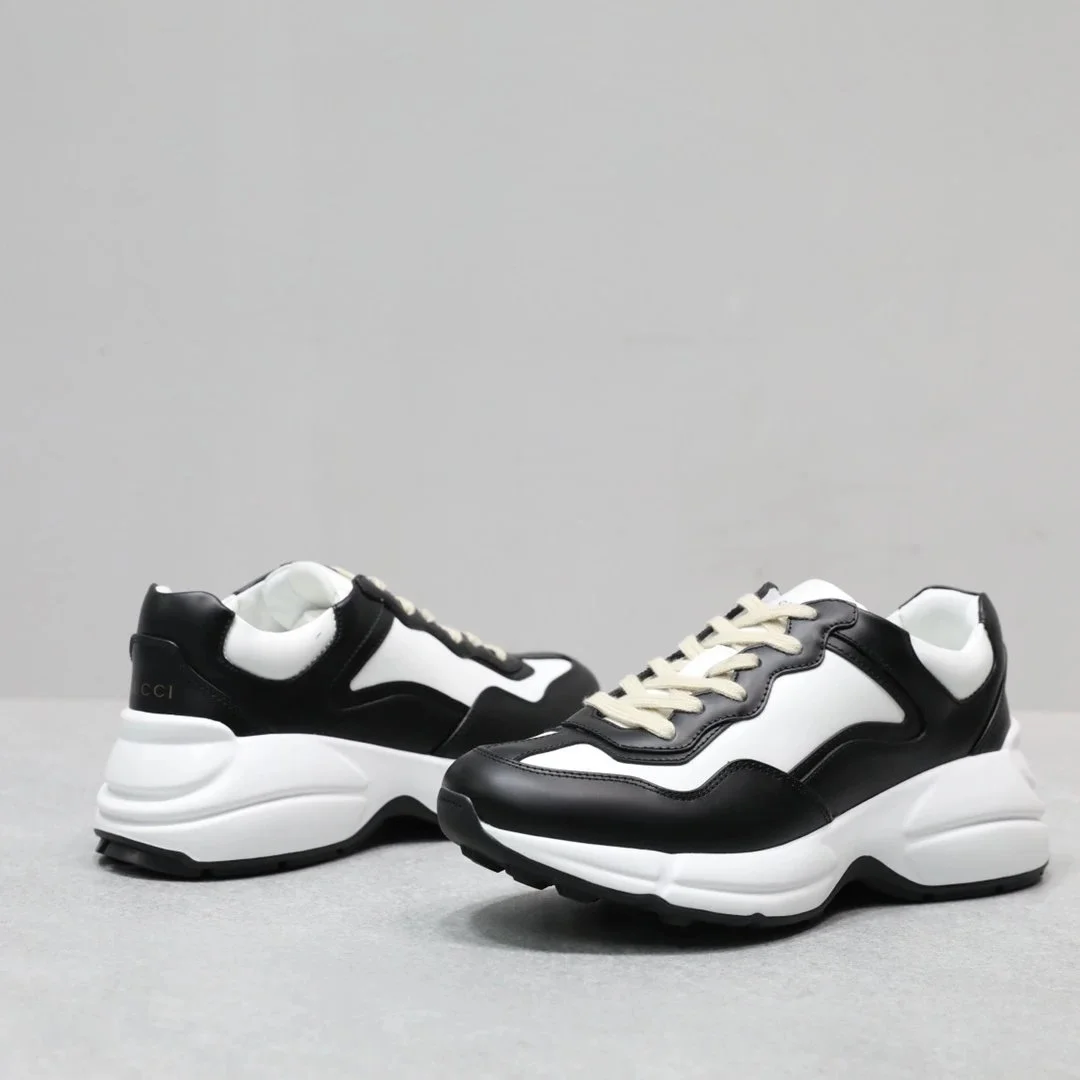 Gucci Gucci Rhyton Black & White Sneakers Black - 1